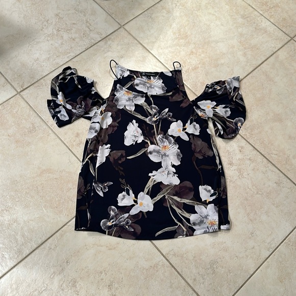 INC International Concepts Tops - Cold shoulder floral Blouse